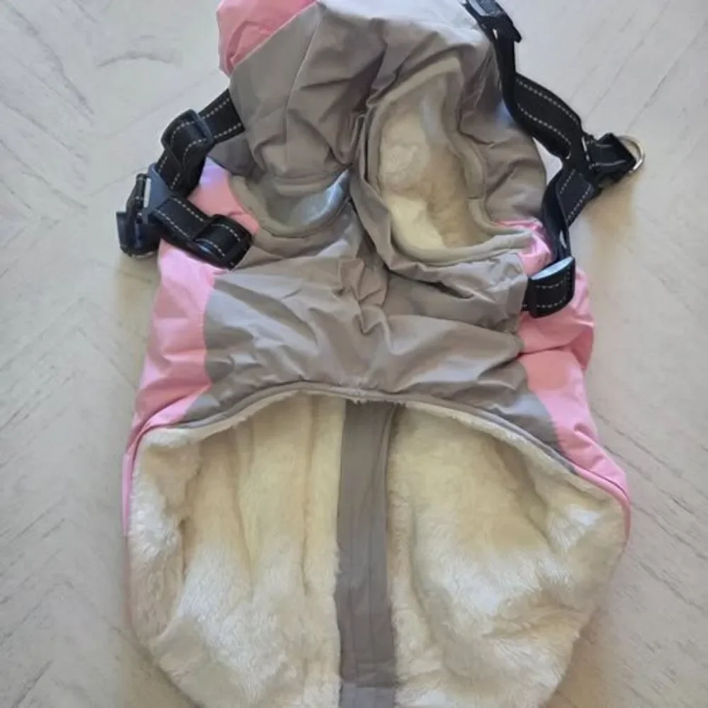 IECOii Large Winter Dog Coat with Harness Built in